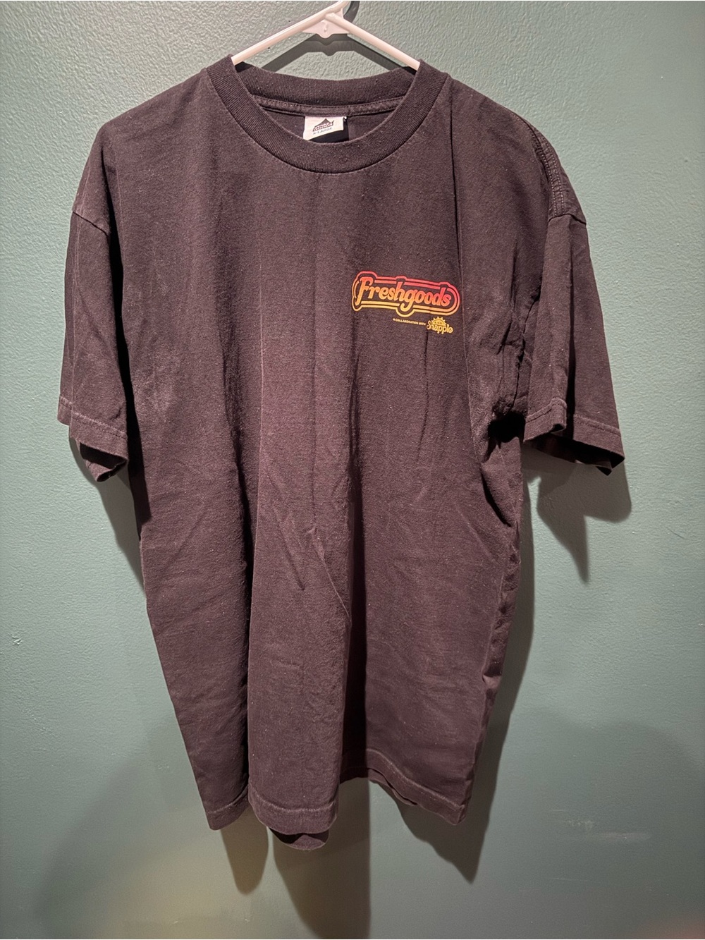 Snapple Freshgoods Black Graphic Short Sleeve Tee - Men's Casual Shirt